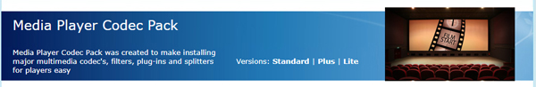 Media Player Codec Pack(视频解码器) 4.4.9