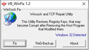 WinSockFix 1.2